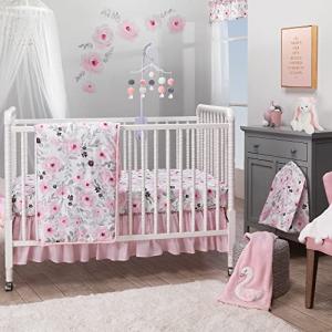 Blossom Pink Floral 3-Piece Baby Crib Set