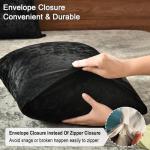 Ultra Soft Velvet Pillowcases 2 Pack - Black