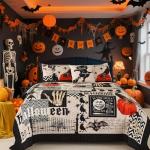Evenhug Halloween Quilt Set for Queen Bed