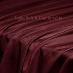 SONORO KATE King Bed Sheet Set, Burgundy