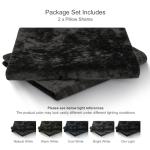 Ultra Soft Velvet Pillowcases 2 Pack - Black