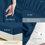 500 Thread Count Split King Sheets Set - Teal