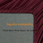 SONORO KATE King Bed Sheet Set, Burgundy