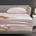 Blush Pink Satin Sheet Set - Full Size