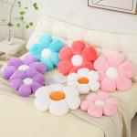 Pink Flower Plush Throw Pillow for Home Decor