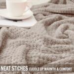 Extra Large Soft Fleece Throw Blanket - Tan