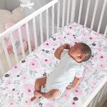 Blossom Pink Floral 3-Piece Baby Crib Set