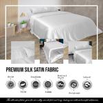 Purple Silk Satin Queen Bed Set with Deep Pockets