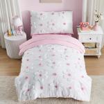 Pink Daisy Toddler Bedding Set – 4-Piece Set