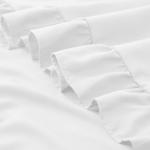 White Ruffle Pillow Cases Set of 2, 26x26 Inches