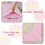 Pink Daisy Toddler Bedding Set – 4-Piece Set