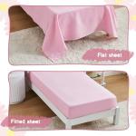 Pink Daisy Toddler Bedding Set – 4-Piece Set