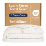 Brooklinen Luxury Cotton Duvet Cover, Full/Queen, Cream