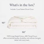 Brooklinen Luxury Cotton Duvet Cover, Full/Queen, Cream