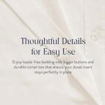 Brooklinen Luxury Cotton Duvet Cover, Full/Queen, Cream