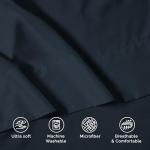 Luxury Flat Sheet on Amazon Elegant Comfort Wrinkle-Free 1500 Premier Hotel Quality 1-Piece Flat Sheet, California King Size, Black