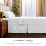 Elegant Queen Bed Skirt with Tailored Drop