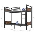 Heavy Duty Twin Over Twin Bunk Bed Set