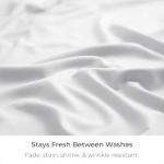 Elegant Queen Bed Skirt with Tailored Drop