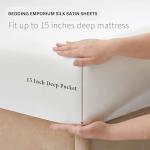 Dark Grey Mulberry Silk Satin Sheet Set