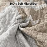 Brown Boho Quilt Set Queen with Pillowcases