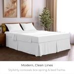 Elegant Queen Bed Skirt with Tailored Drop