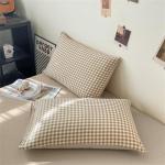 Nayoroom Queen Gingham Plaid Bedding Set, 3 Pcs