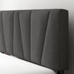 Zinus Queen Maya Upholstered Bed Frame - Dark Grey