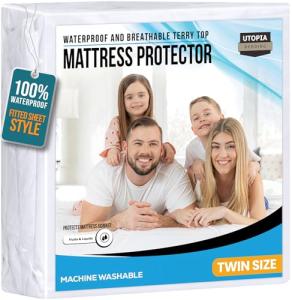 Utopia Bedding Hypoallergenic Waterproof Mattress Protector