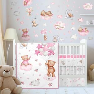 5-Piece Toddler Crib Bedding Set - Cloud Theme
