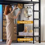 Stylish Full Over Twin Bunk Bed with Storage