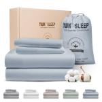 Luxury Egyptian Cotton King Sheet Set, French Blue