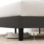 Zinus Queen Maya Upholstered Bed Frame - Dark Grey