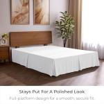 Elegant Queen Bed Skirt with Tailored Drop