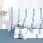 Wake In Cloud Coastal Striped Sheet Set - Queen