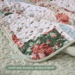 Anibedding Queen Floral Patchwork Quilt Set