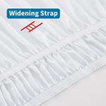 White Adjustable Bed Skirt for Full & Queen