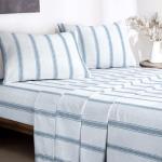 Wake In Cloud Coastal Striped Sheet Set - Queen