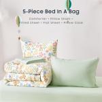 Wake In Cloud Floral Twin Bedding Set for Girls