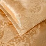 Raytrue-X Luxury Gold Silk Queen Comforter Set