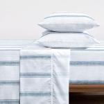 Wake In Cloud Coastal Striped Sheet Set - Queen