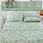 Sage Green Floral King Size Sheet Set