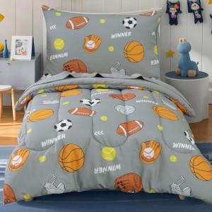 David's Kids 4 Piece Soft Sports Toddler Bedding Set