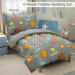 David's Kids 4 Piece Soft Sports Toddler Bedding Set