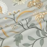 VOGOL Grey Wildflower Lumbar Pillow Cover 12x20 Inch