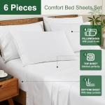 Ivellow Luxury Egyptian Cotton King Sheet Set