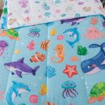 Ocean-Themed Twin Kids Bedding Set with Comforter