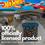 Hot Wheels Twin Comforter and Sheet Set, 5 Piece