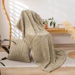 YUSOKI Cozy 3D Sherpa Throw Blanket for All