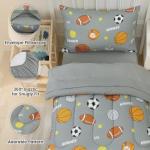 David's Kids 4 Piece Soft Sports Toddler Bedding Set